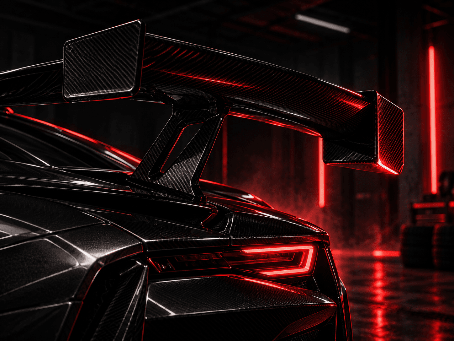 Carbon-fiber wing detail